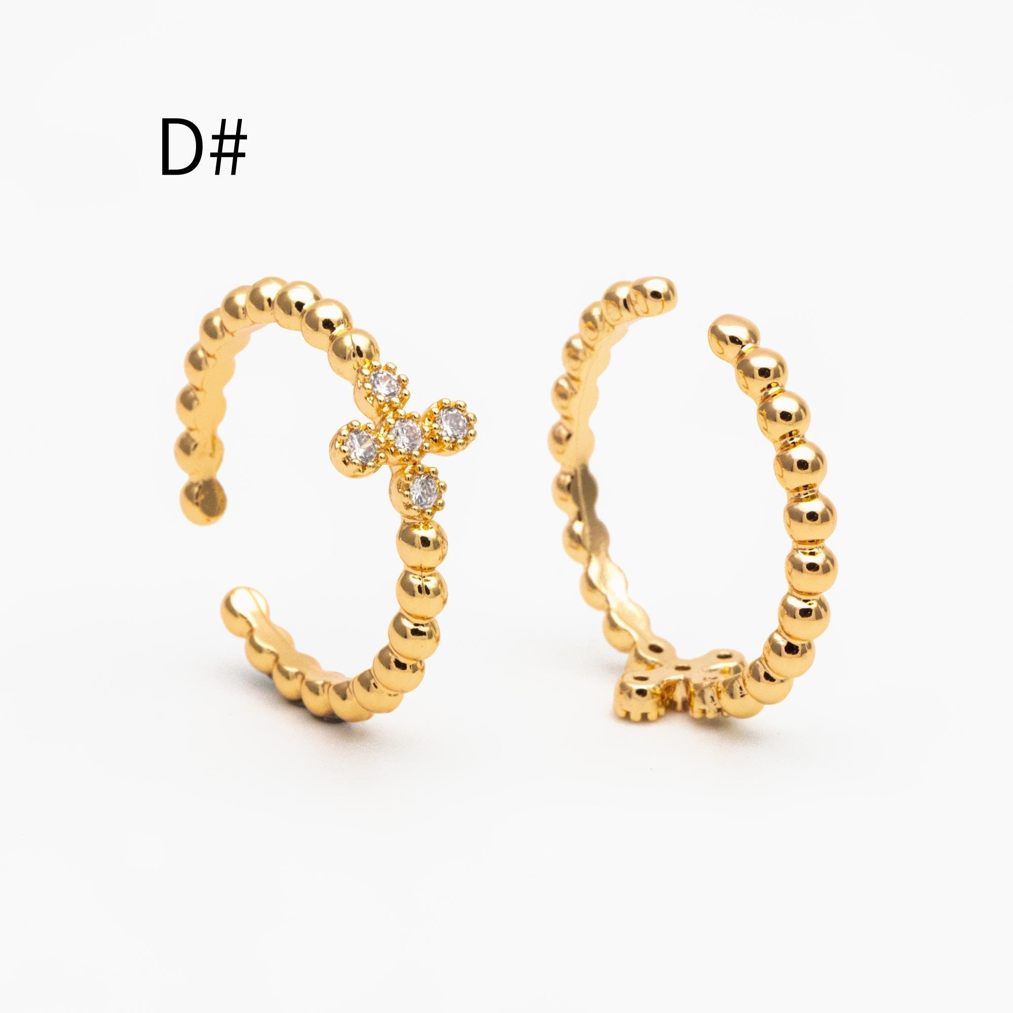 4pcs Gold CZ Ring, Dainty Ring, Stackable Ring, Rings for Women (#JZ-015)